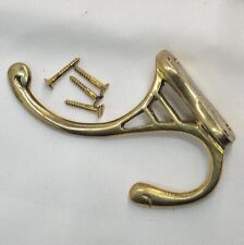 Vintage Brass Coat Hook 4 3/4