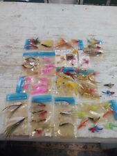 vintage fly fishing lures lot used 55 Total picture