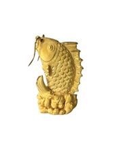 Vintage 24k Solid Gold Hand Made Feng-Shui Carp / Fish Sculpture 3.82 Grams picture