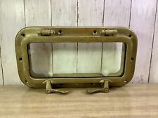 Vintage Solid Brass Nautical Porthole Cover Window With Screen Boat Sea Ship picture