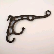 Antique Hook Salvage Cast Iron Ornate Barn 3 Head Vintage  picture