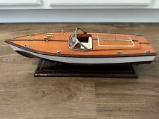 19” CHRIS CRAFT WOODEN CLASSIC MODEL SPORT BOAT SINGLE COCKPIT picture