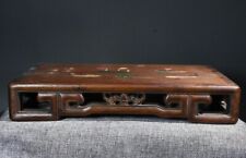 Exquisite Old Chinese Rosewood Hand Painted Lotus fish Tea table 1693 picture