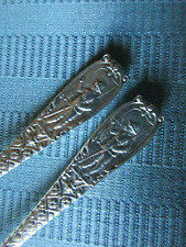 GORHAM Cocktail Forks Two FIGURAL STERLING SILVER .925 Man Fishing FISH Fork picture