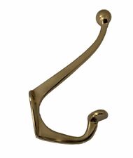 Large & Heavy Solid Brass Coat or Towel Hook 4