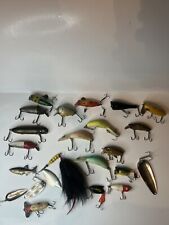 MIXED LOT OF 22 FISHING LURES HEDDON MEPPS BLUE FOX MAKINEN ECT picture