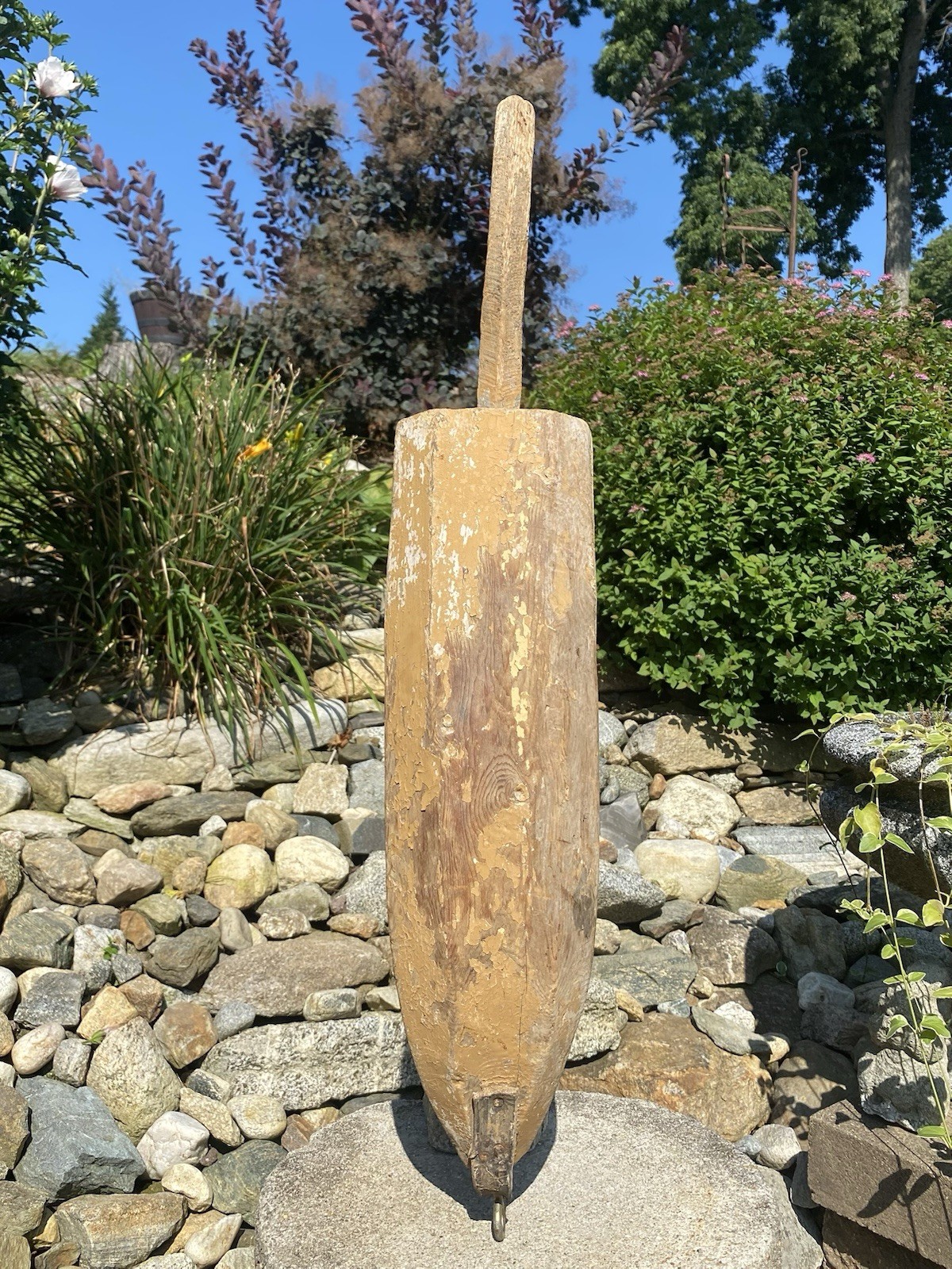 Antique Vintage Wood Original Paint Nautical Maritime Lobster Ocean Fishing Buoy