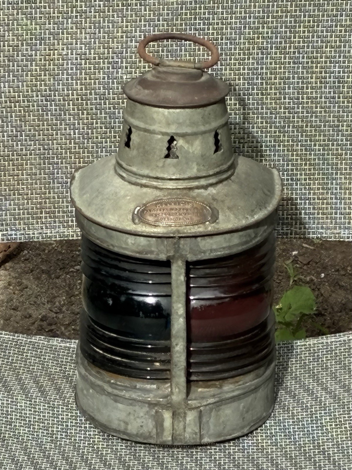Antique Helvic’s Port Starboard Combo Boat Light Lantern—Port Of NY Approved