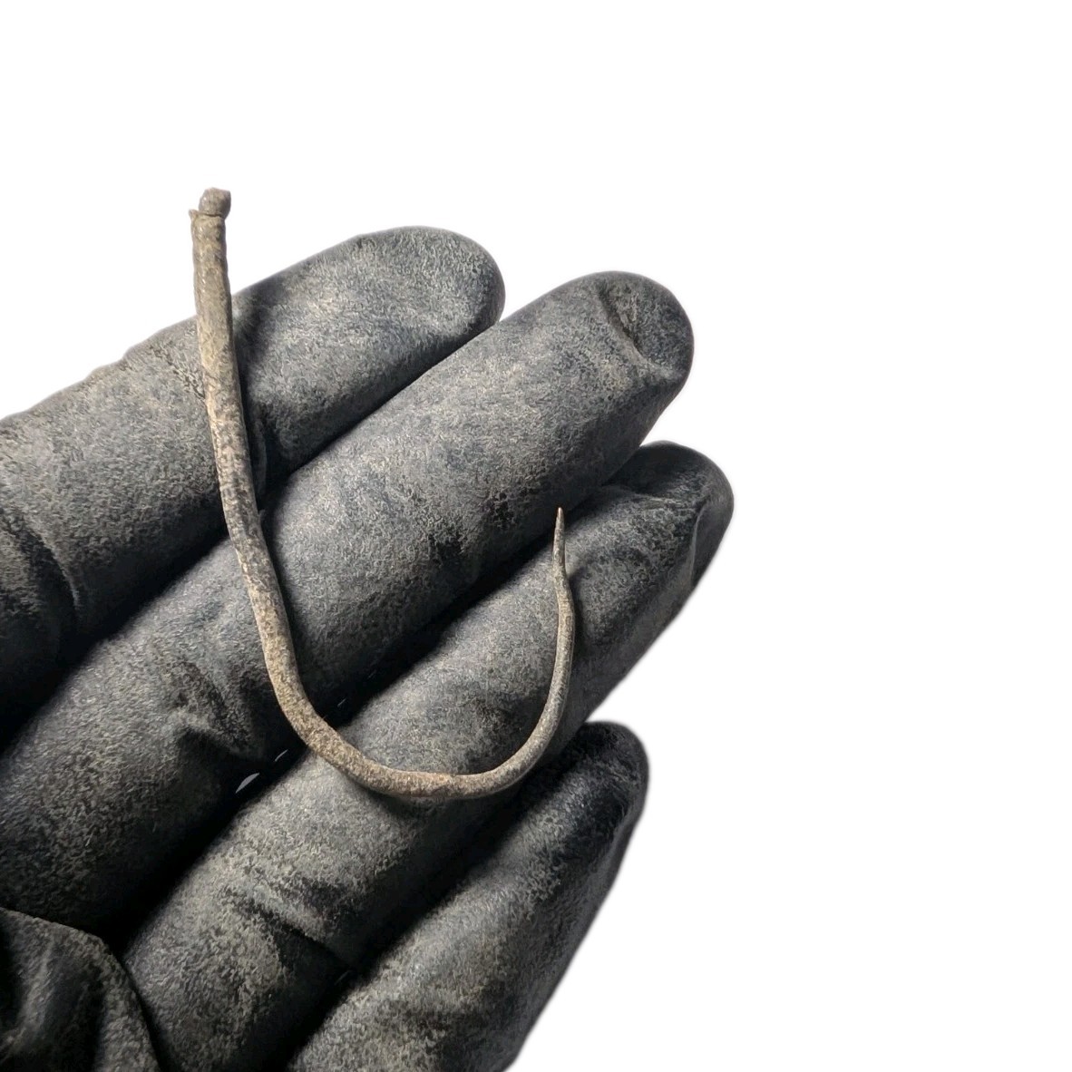 Roman Bronze Large Fish Hook 55mm Maritime Fishing Tackle c. 100 BC-400 AD COA