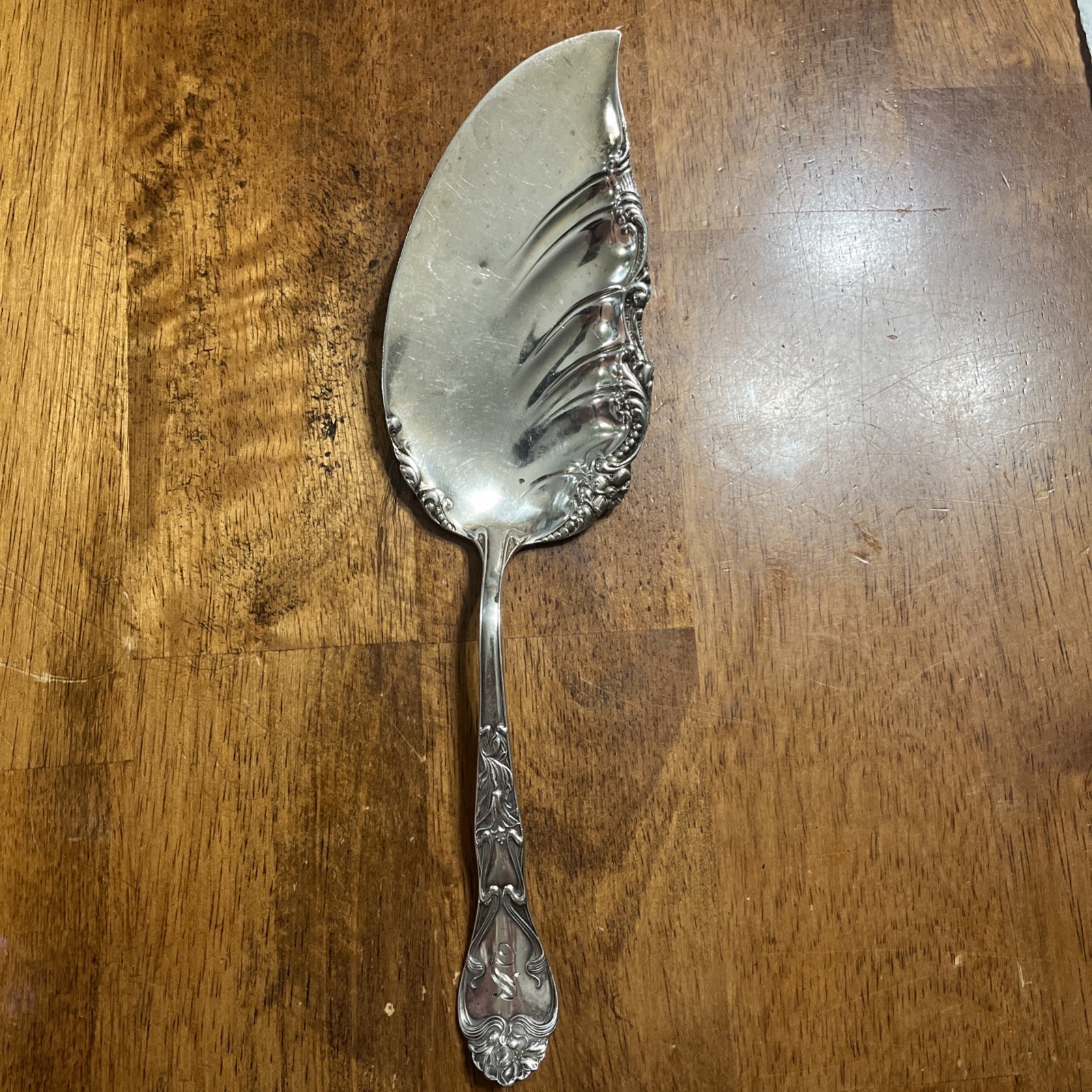 Antique R Blackinton AZALIA Solid Sterling Silver Ice Cream Fish Server Pat 1902