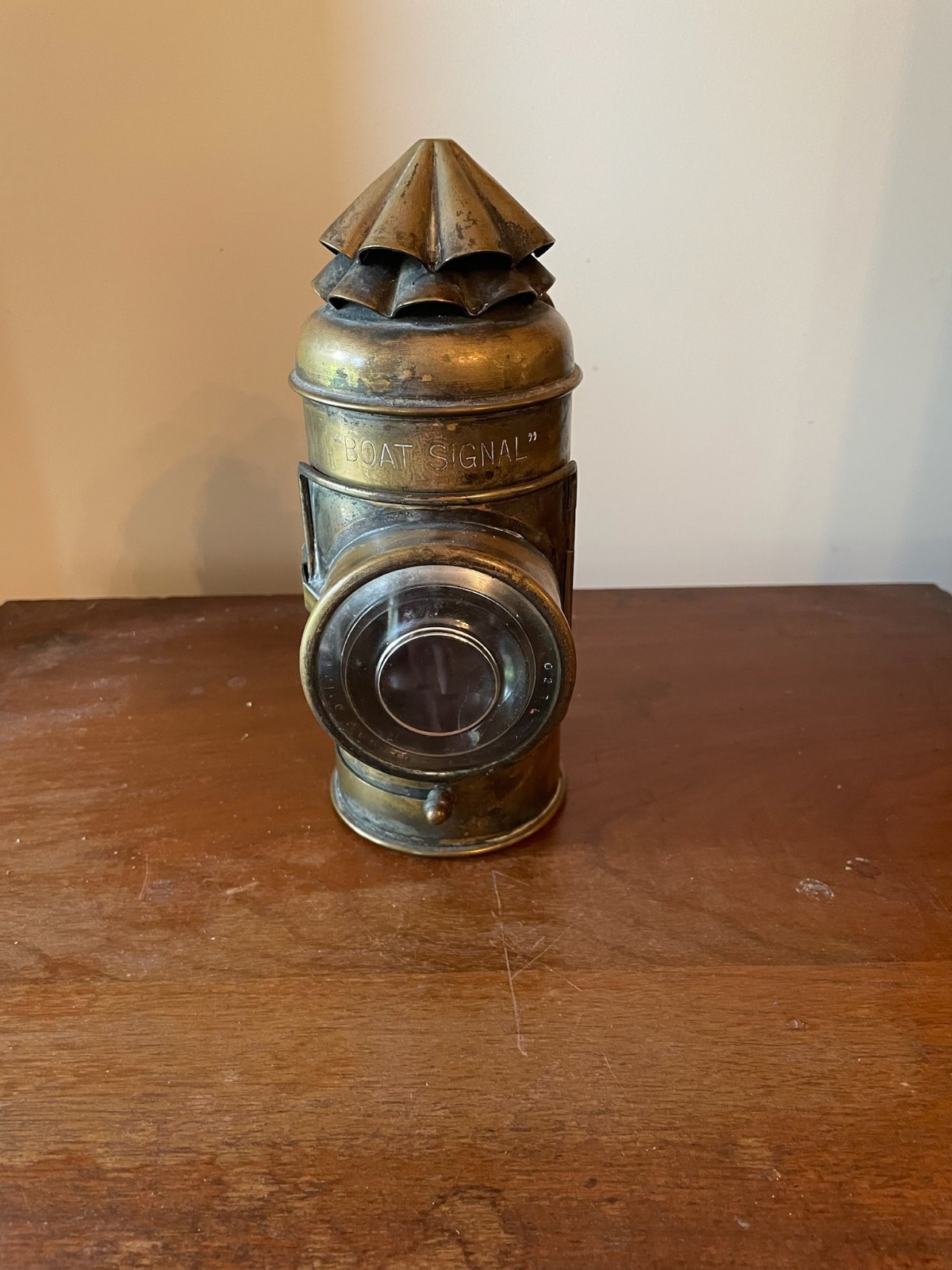 Vintage PERKO Brass Boat Signal Lantern Perkins Marine Lamp Nautical Maritime