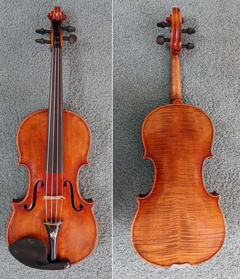 RESTORED ROBERT A. DOLLING 4/4 VIOLIN MARKNEUKIRCHEN GERMANY W/CASE - CIRCA 1920