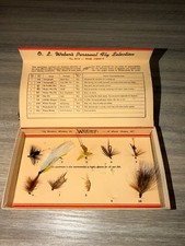 Vintage O.L. Weber Personal Fly Selection No. 274 Trout Flies Stevens Point WI 8 picture