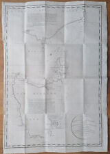 Huge Important Map Bass Strait Australia Tasmania - Original Map J. Cook - 1795 picture