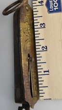 Vintage Brass PS & W Company Spring Balance Fishing Tackle 25-Pound Scale picture