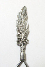 Antique Glove Button Hook Ears of Corn Sterling Silver picture