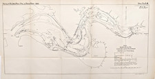 1890 ST JOHN'S River - FLORIDA Map Trout Creek to Great Marsh Island ORIGINAL picture