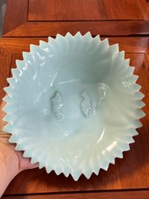 Nice Collectable Art Hand Painting RuKiln Porcelain Two Fish Wash picture