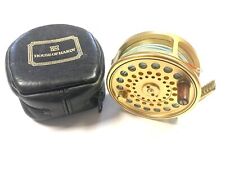 Hardy Gold Sovereign #9/10 trout fly reel with Hardy reel pouch Ltd Ed #750 picture