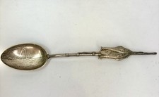 Atlantic City Sterling Silver Fishing Rod Souvenir Spoon picture