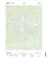 Lake Lure NC Topographic Map 2022 USGS – Premium Matte Print – Western NC picture