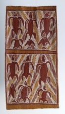 Aboriginal Bark Painting  North East Arnhem Land 1971  Sea Turtles and Fish picture