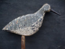 ANTIQUE SHOREBIRD DECOY CAROLINA OBX PRIMITIVE HUNTING LURE OLD BIRD SNIPE picture