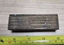 Vintage Letterpress Printing Block Bamboo? Fishing Rod picture