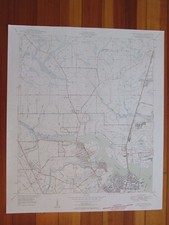 Trout River Florida 1950 Original Vintage USGS Topo Map picture