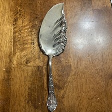 Antique R Blackinton AZALIA Solid Sterling Silver Ice Cream Fish Server Pat 1902 picture