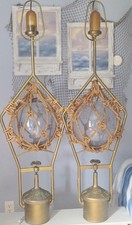 Vintage Nautical Decor 2 Antique Japanese Long Line Fishing Bouys 1 Lamp & 1 Not picture