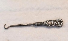 Antique Silver Button Hook picture