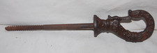 Antique Ornate Spring Loaded Ceiling Hanging Victorian Era Hook picture
