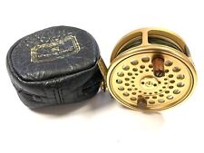 Hardy Gold Sovereign #8/9 trout fly reel with Hardy reel pouch Ltd Ed #036 picture
