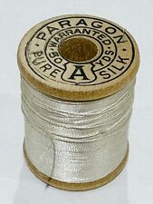 VTG Silk Thread PARAGON Ivory Ecru Off White Fly Fishing Tying Sewing 581 picture
