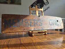 Antique 20th Century Decorative Hand Written Fishing Club 