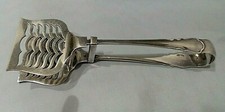 ANTIQUE BRITANNIA PLATE ASPARAGUS PRONGS MADE BY WILLIAM HUTTON & SONS ENGLAND picture